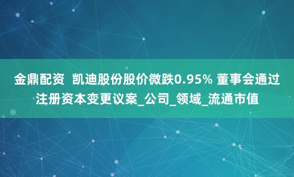 金鼎配资  凯迪股份股价微跌0.95% 董事会通过注册资本变更议案_公司_领域_流通市值