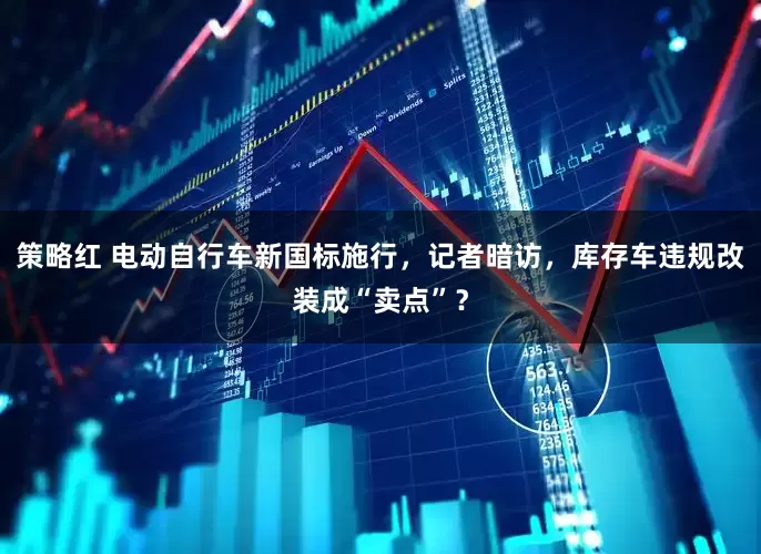 策略红 电动自行车新国标施行，记者暗访，库存车违规改装成“卖点”？